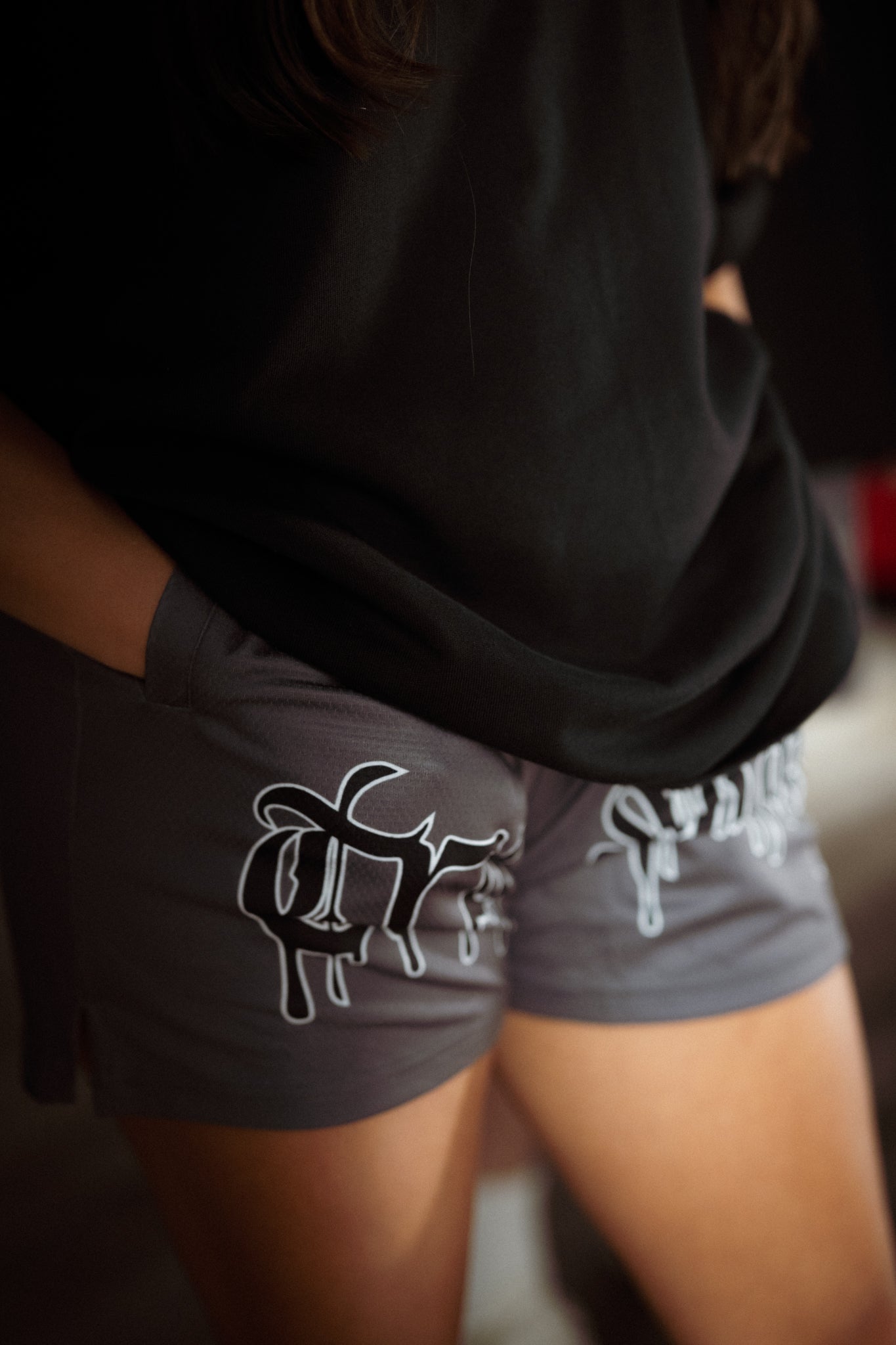 Drip Shorts- Gray