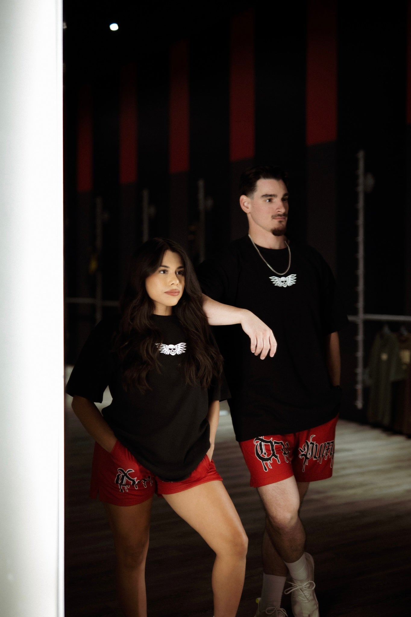 Drip Shorts- Red