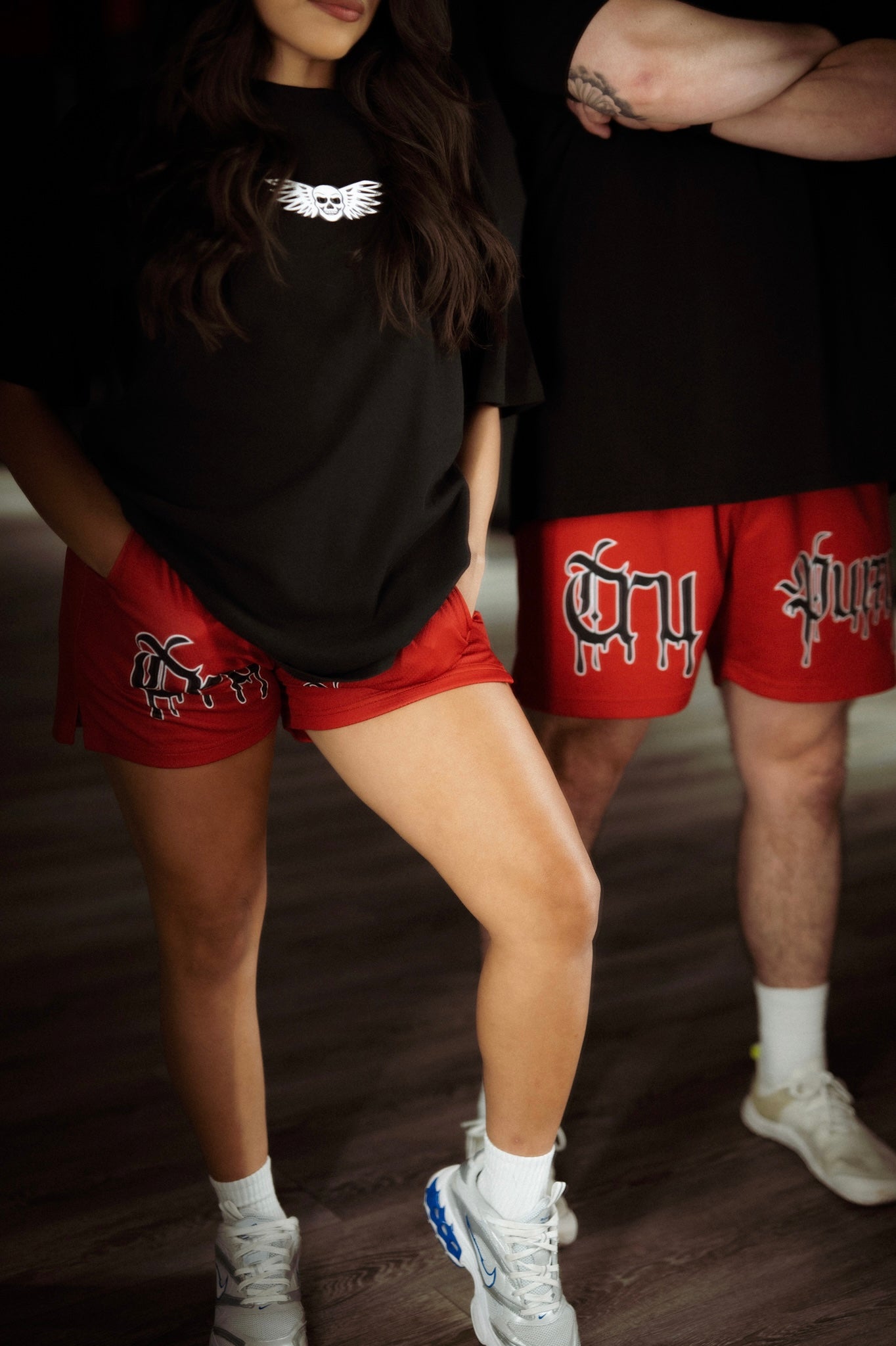 Drip Shorts- Red