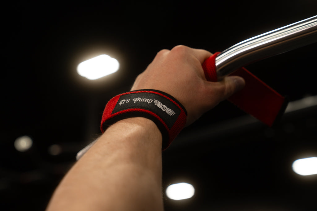 Padded Lifting Straps- Red