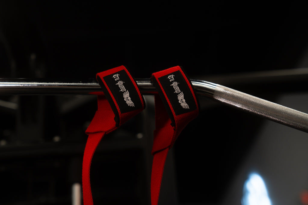 Padded Lifting Straps- Red