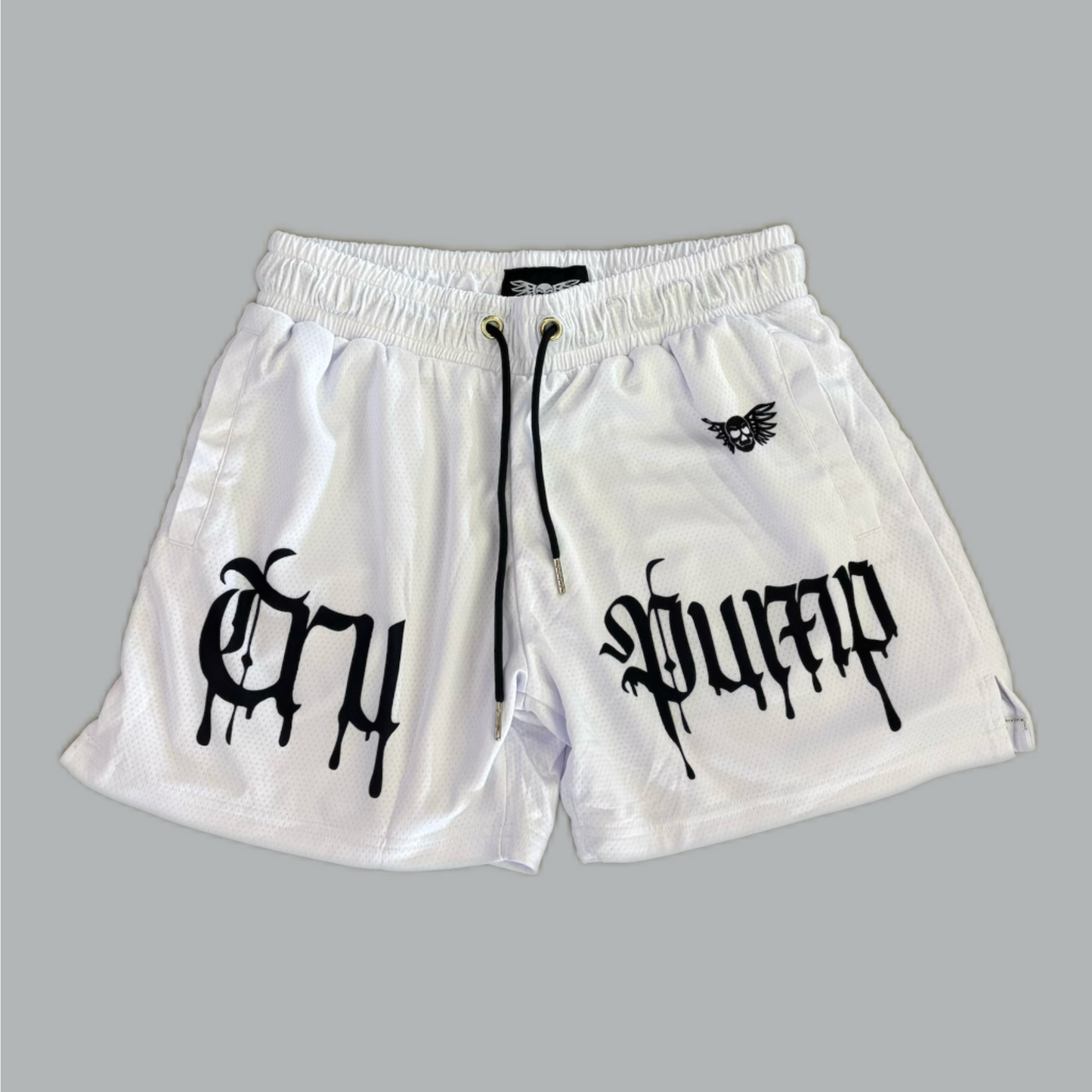 Drip Shorts- White