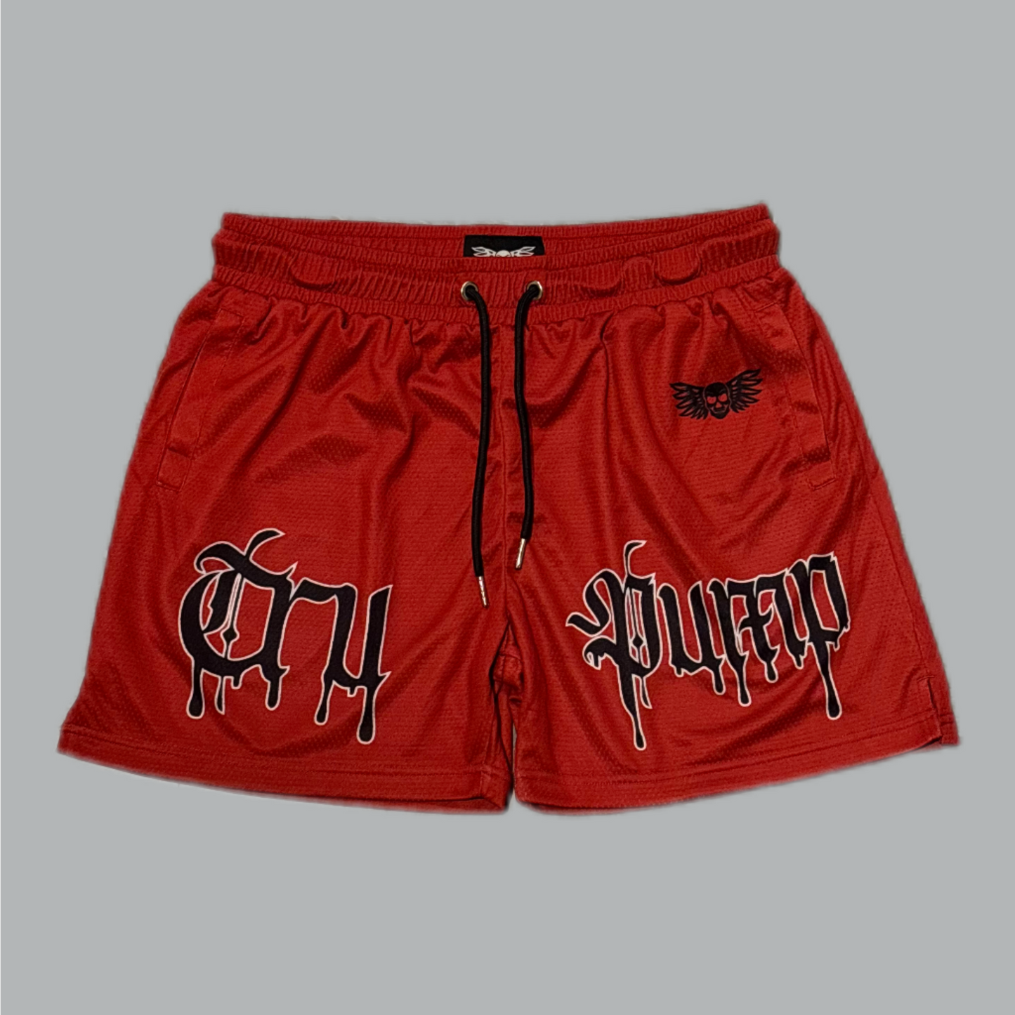 Drip Shorts- Red