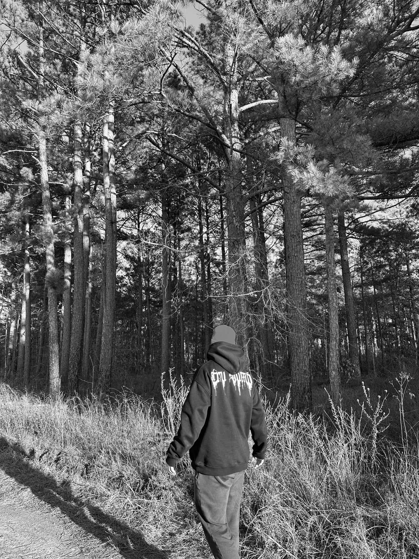 Oversized Splatter Paint Performance Hoodie- Black