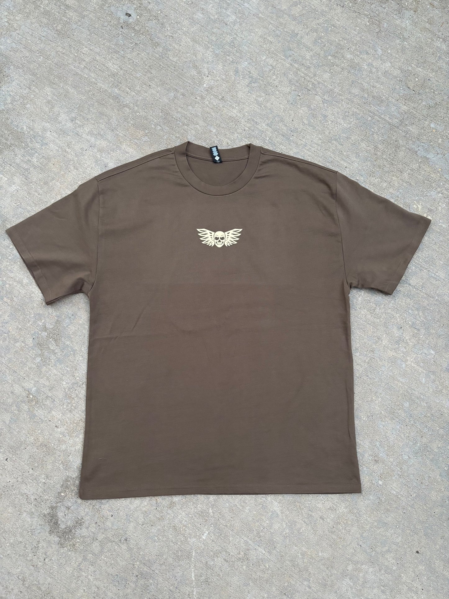 Oversized Pump Cover- Brown/ Cream