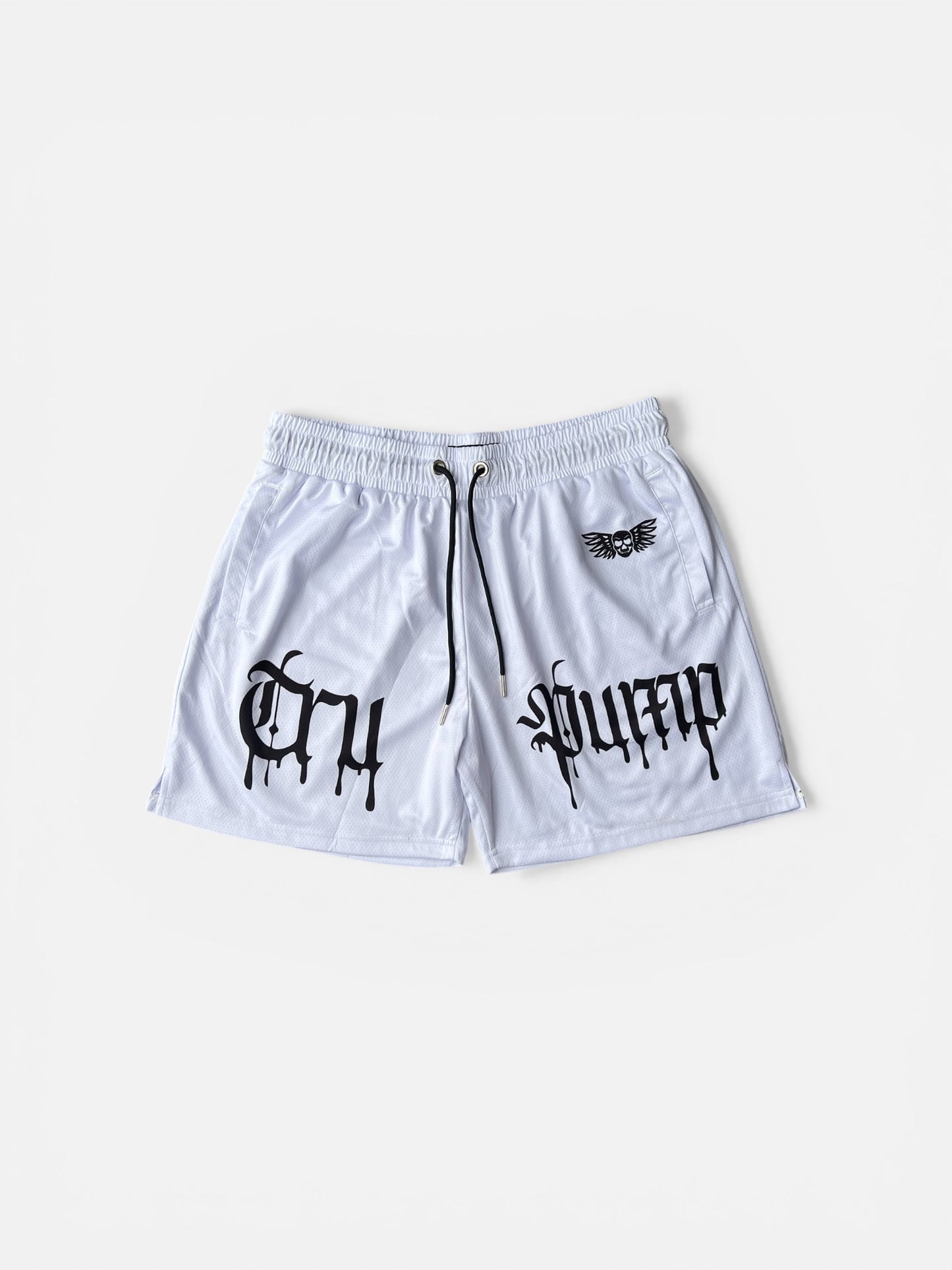 Drip Shorts- White