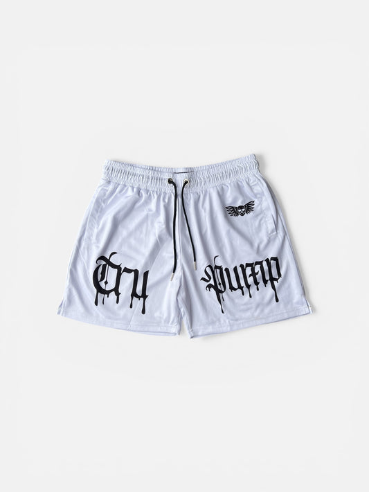 Drip Shorts- White