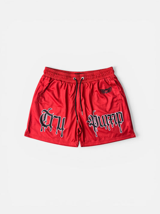 Drip Shorts- Red