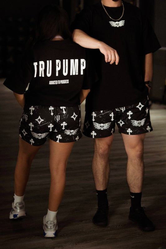 Bleak Midwinter shorts- Black/ Gray paint