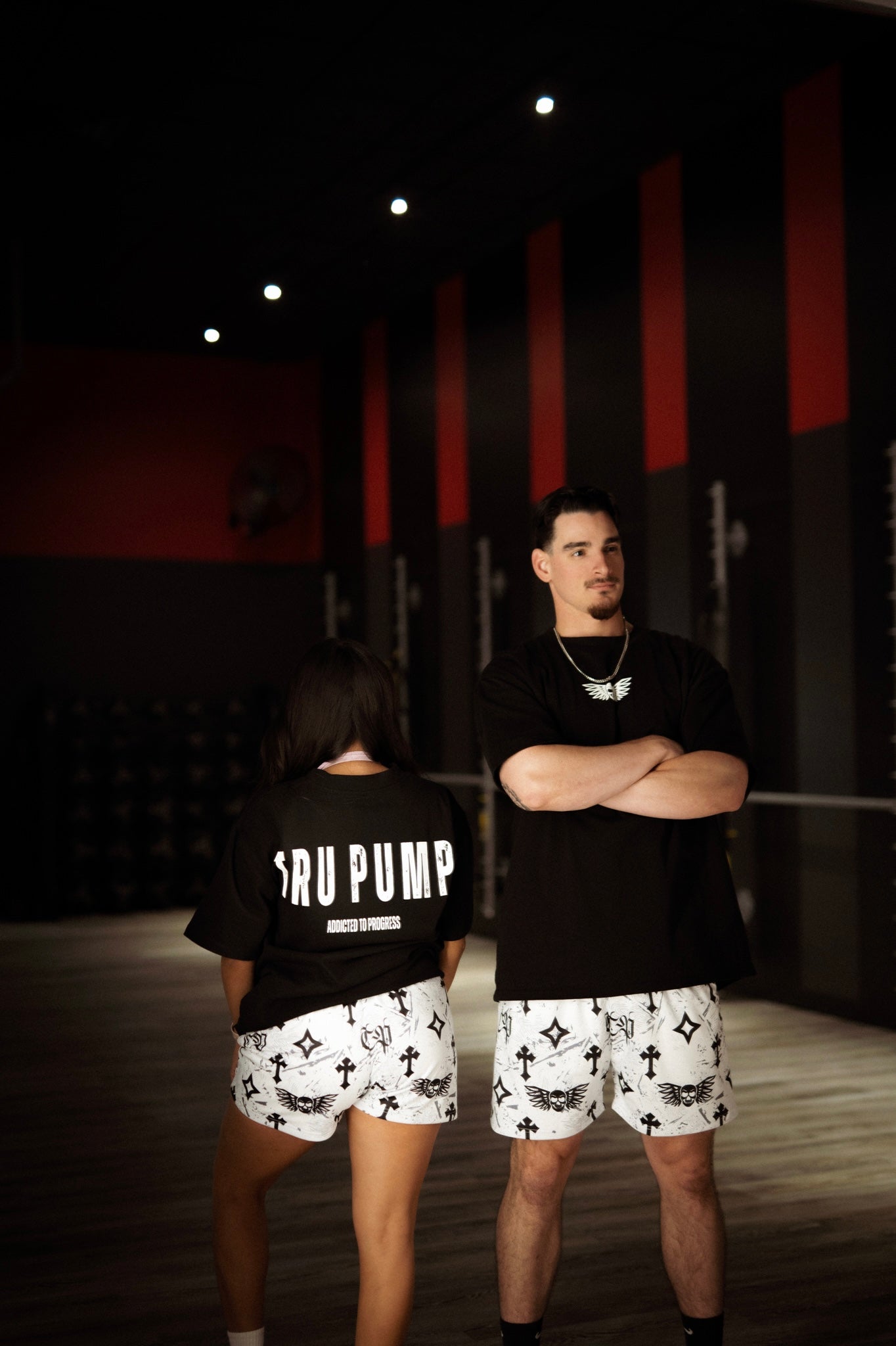 Bleak Midwinter shorts- White/ Gray paint