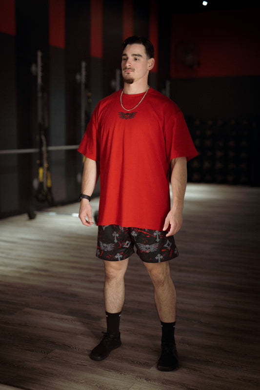 Oversized Pump Cover- Red/ Black