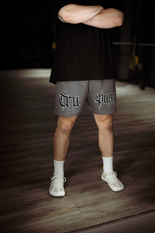 Drip Shorts- Gray