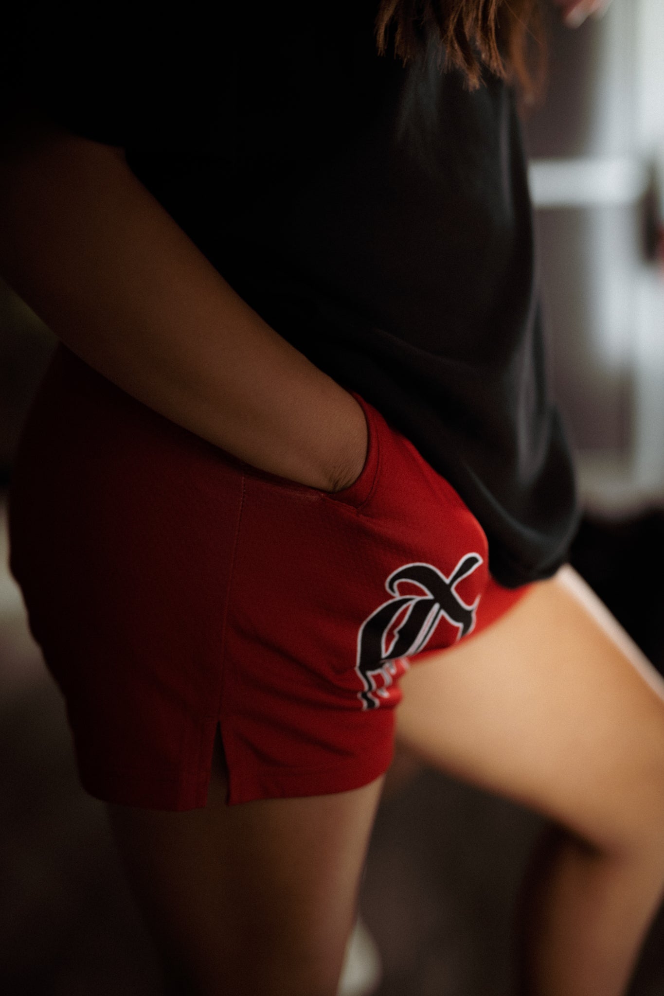 Drip Shorts- Red