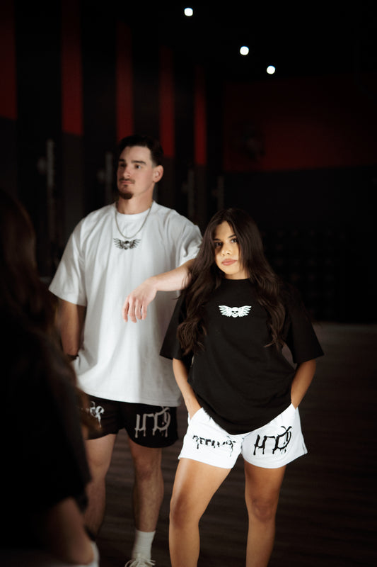 Drip Shorts- White