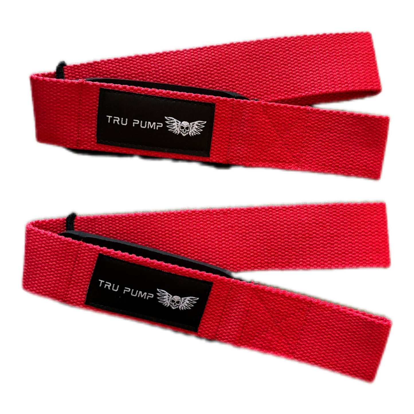 Padded Lifting Straps- Red