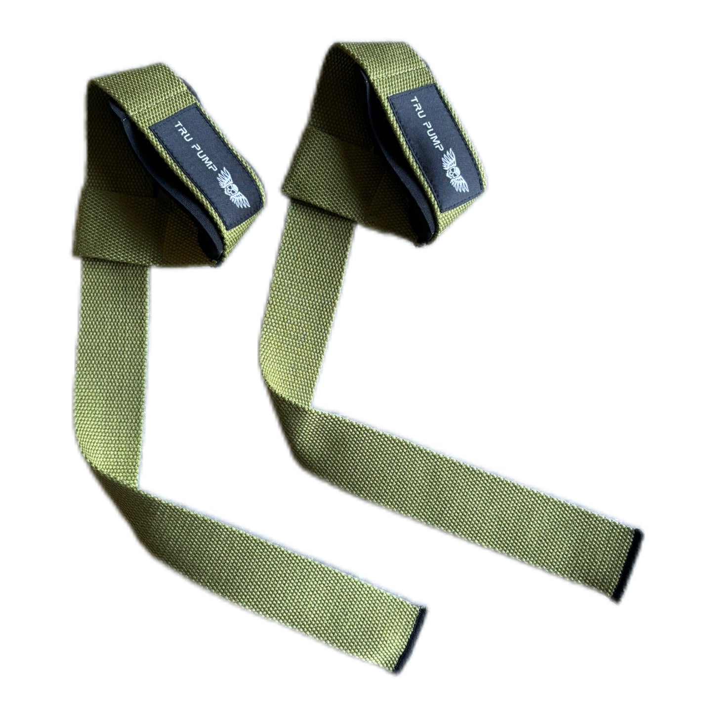 Padded Lifting Straps- Green