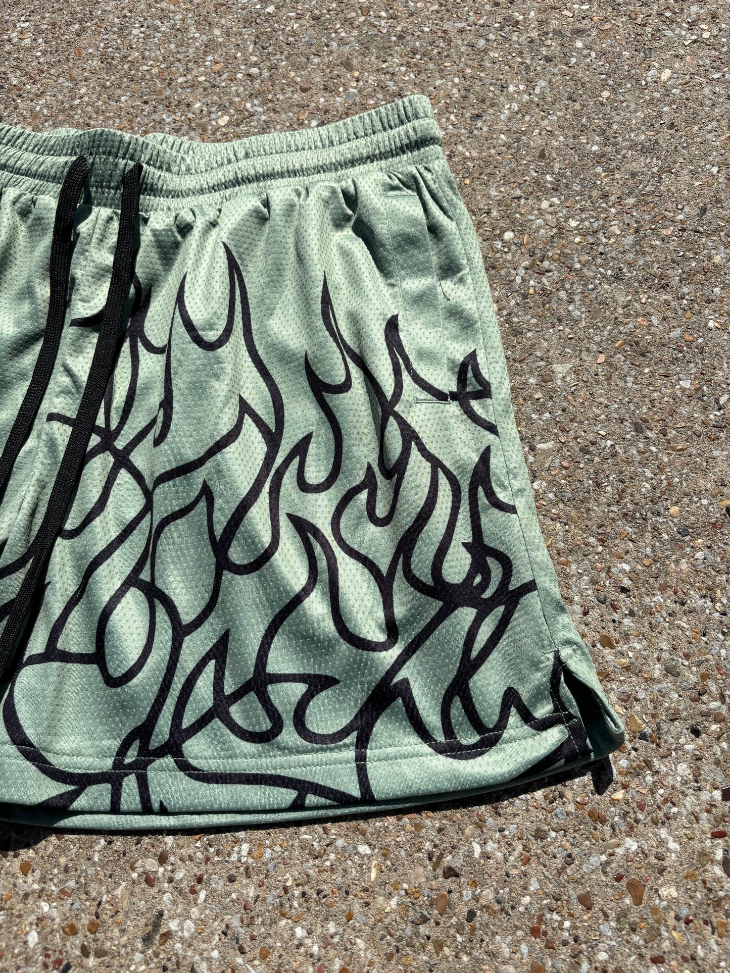 Inferno Shorts (5" Inseam)- Green/ Black