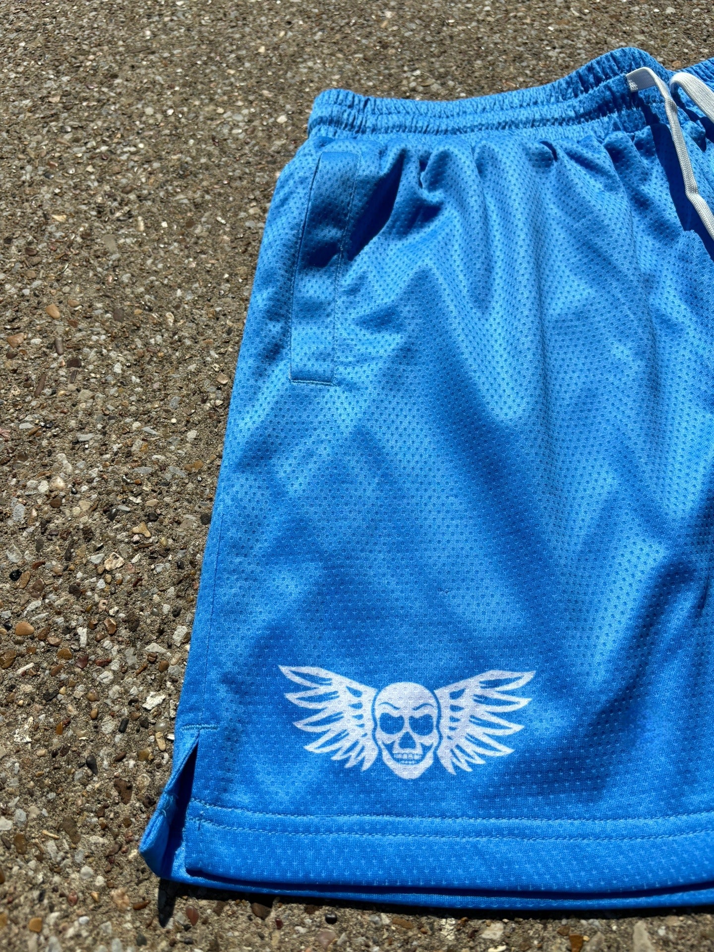 Inferno Shorts (5" Inseam)- Light Blue/ White