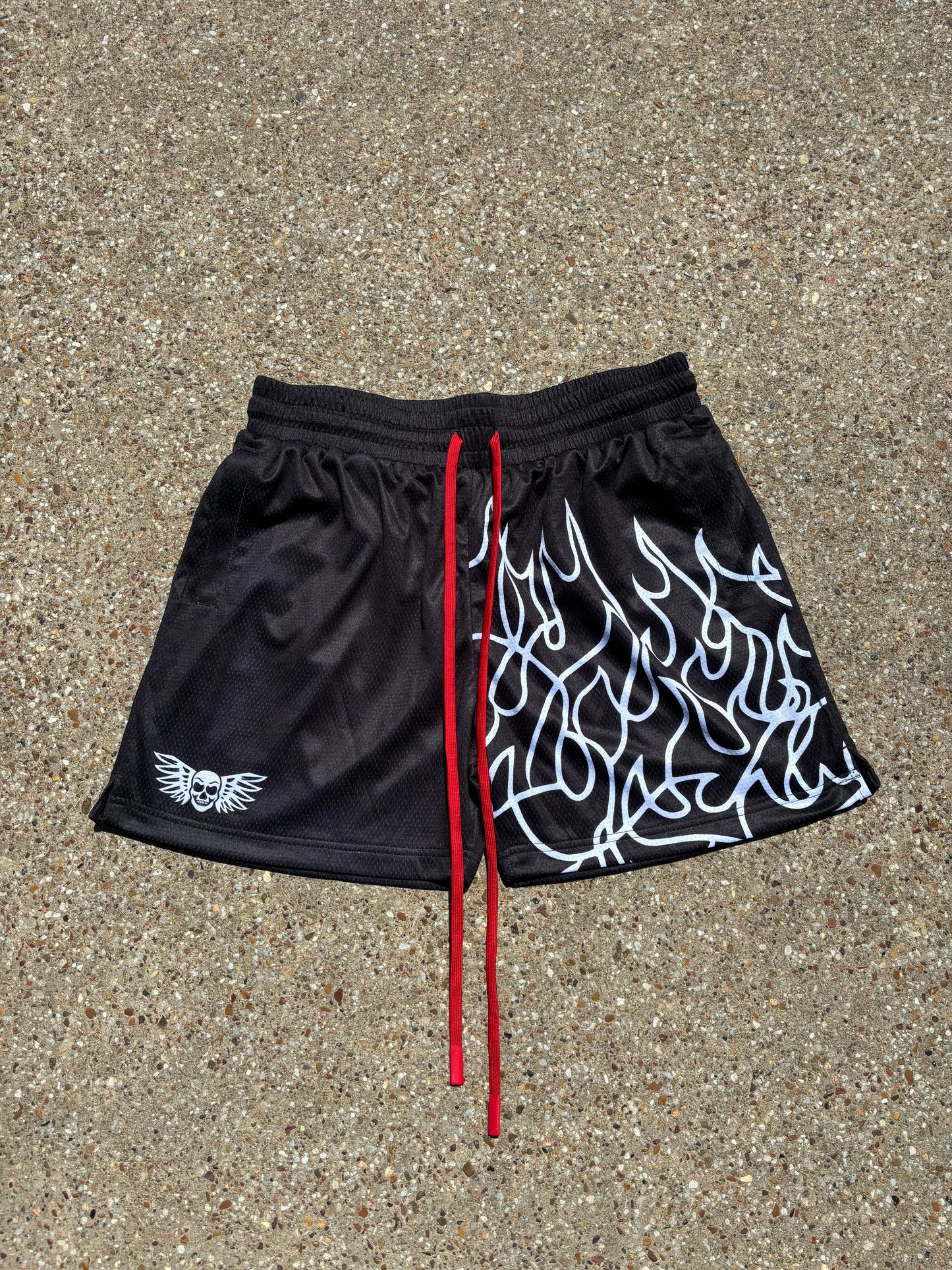 Inferno Shorts (5" inseam)- Black/ Red