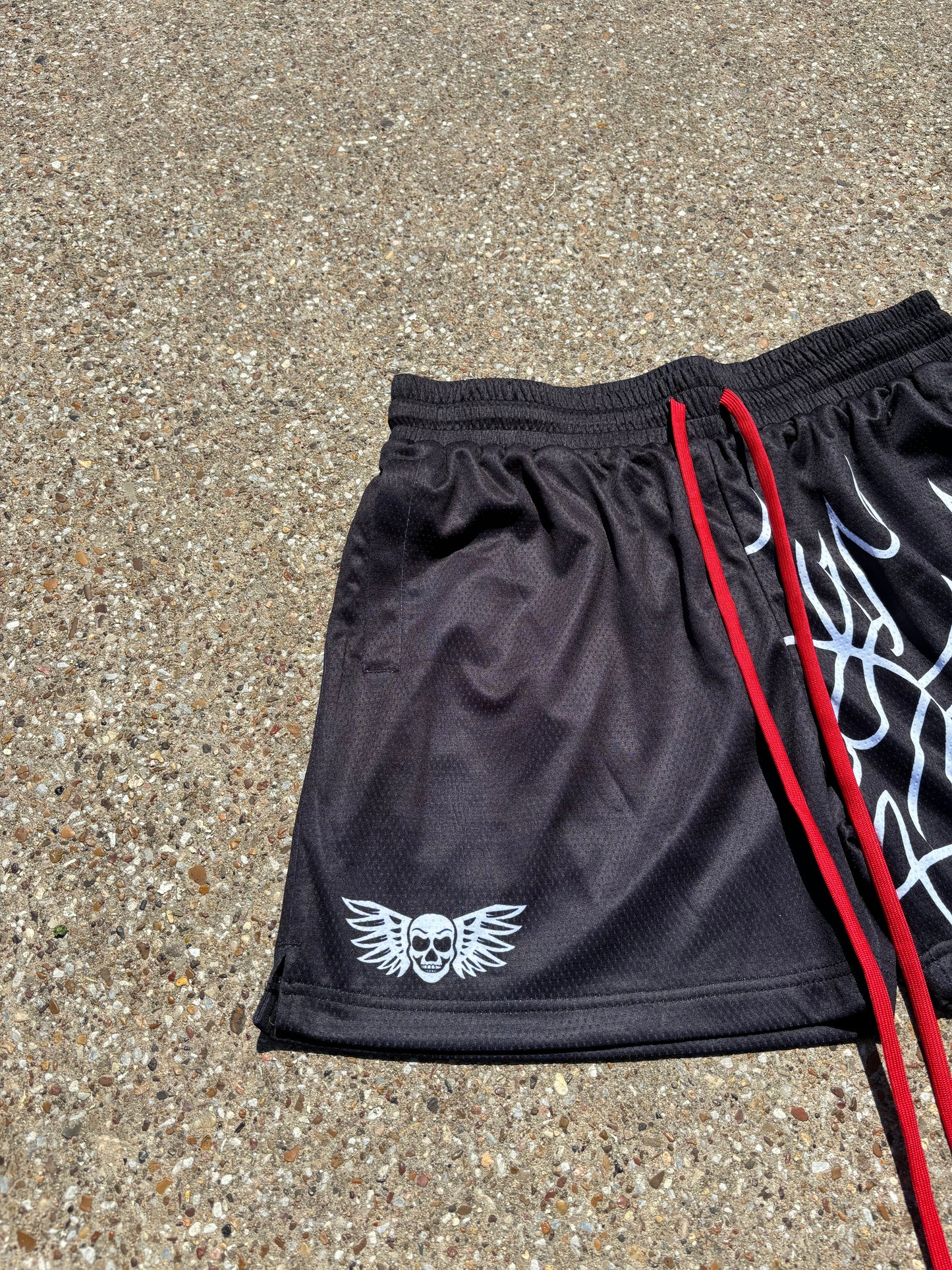 Inferno Shorts (5" inseam)- Black/ Red