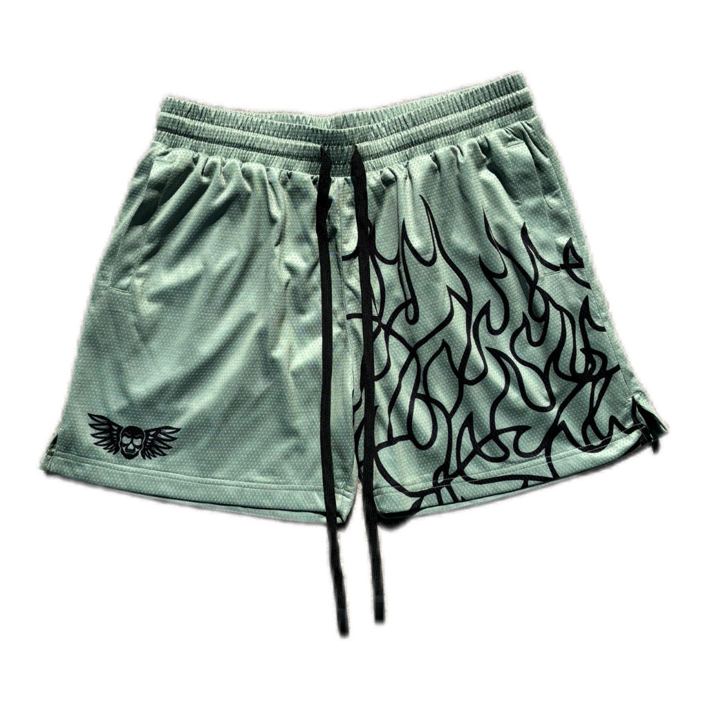 Inferno Shorts (5" Inseam)- Green/ Black