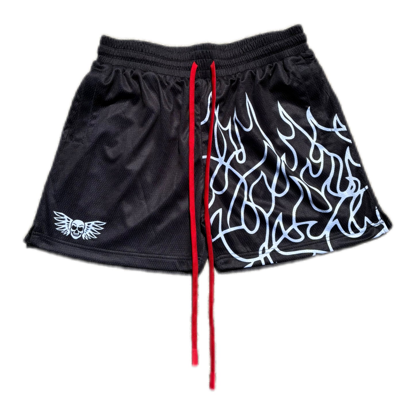 Inferno Shorts (5" inseam)- Black/ Red