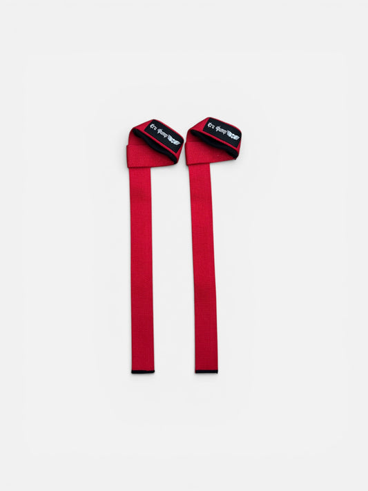 Padded Lifting Straps- Red