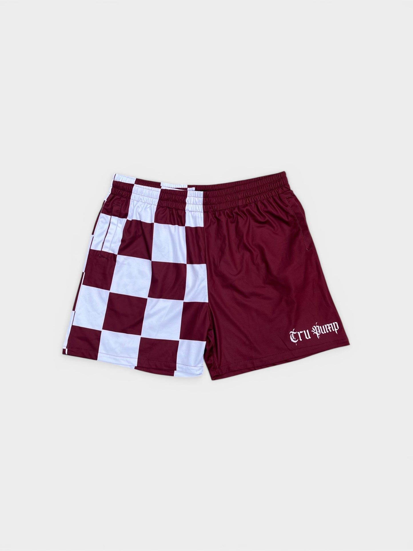 Checkerboard- Maroon