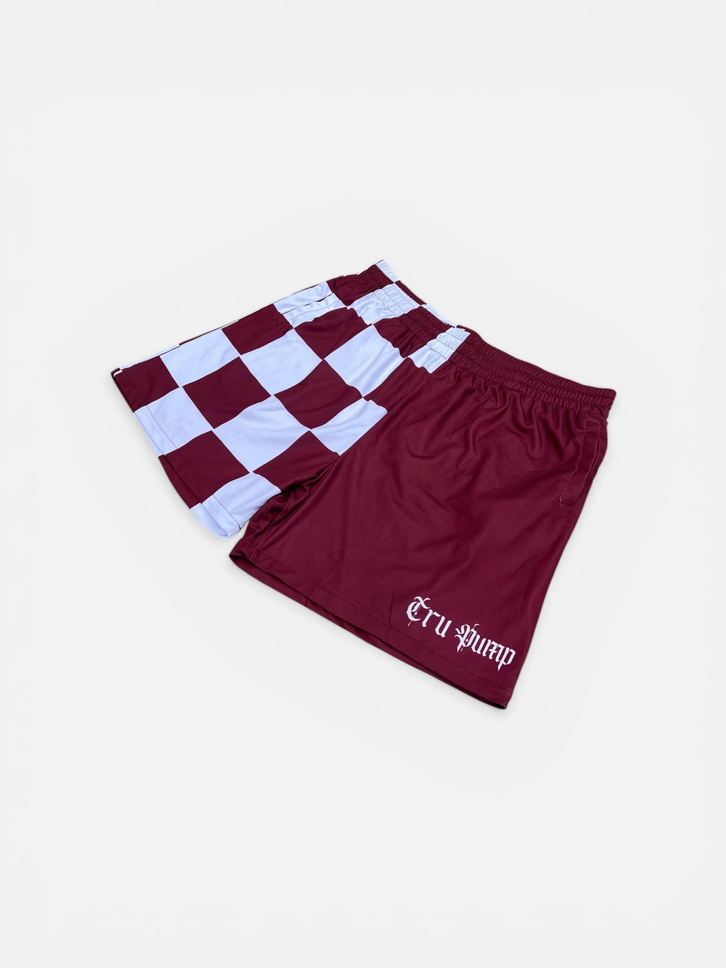 Checkerboard- Maroon
