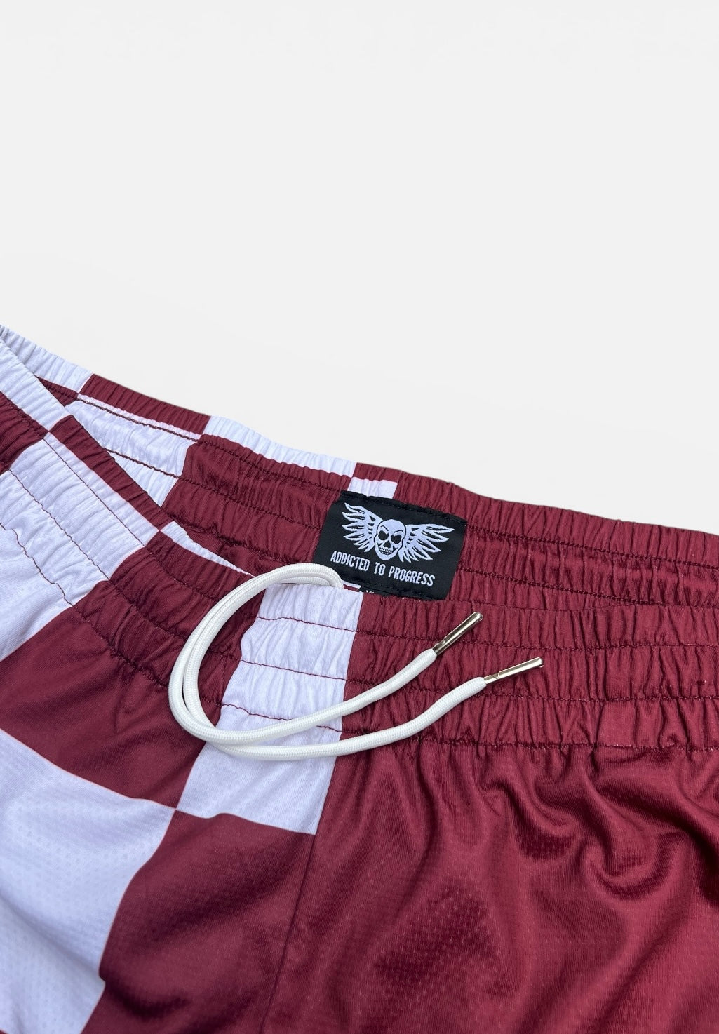 Checkerboard- Maroon